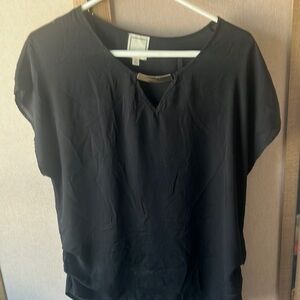 FINAL MARKDOWN Meraki sheer Black Blouse Relaxed Fit xl
